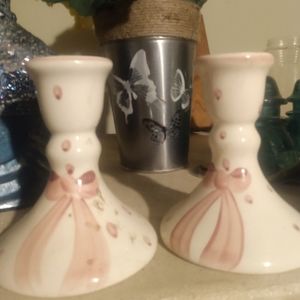 Cute set of candle holders